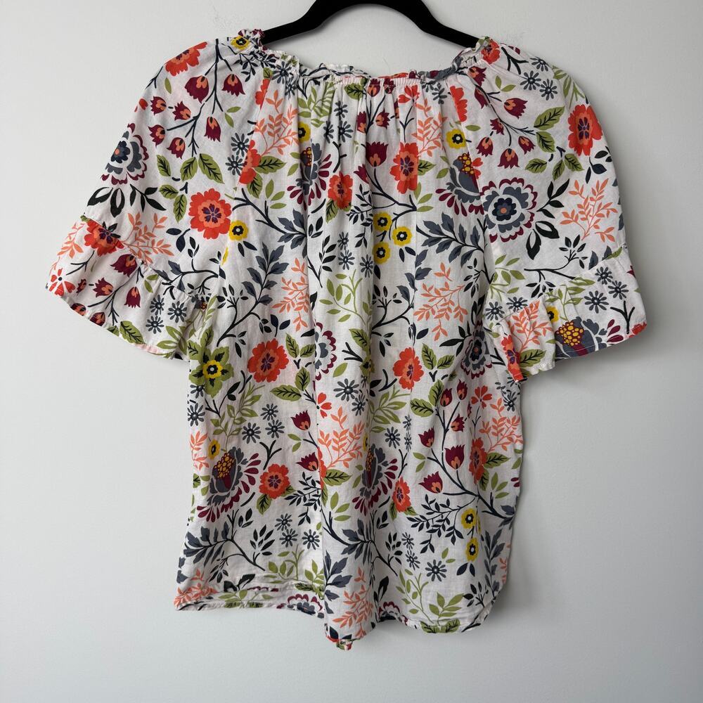 Velvet by Graham & Spencer Lucy Floral Boho Blouse Size Medium - Picture 9 of 9